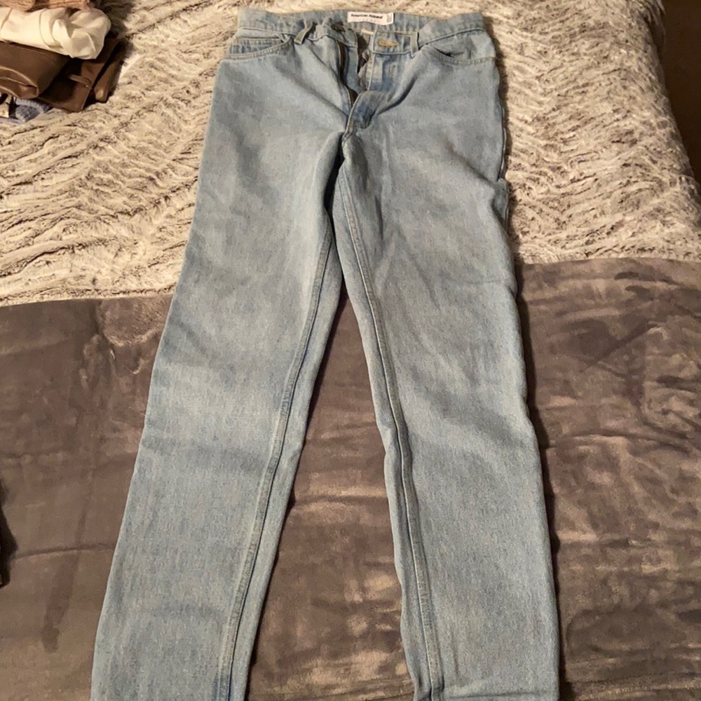 American Apparel - Straight Cut, High Waisted Jeans